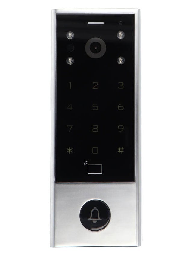 WiFi-videod&oslash;rtelefon med kamera, tastatur, RFID-leser og ringeknapp