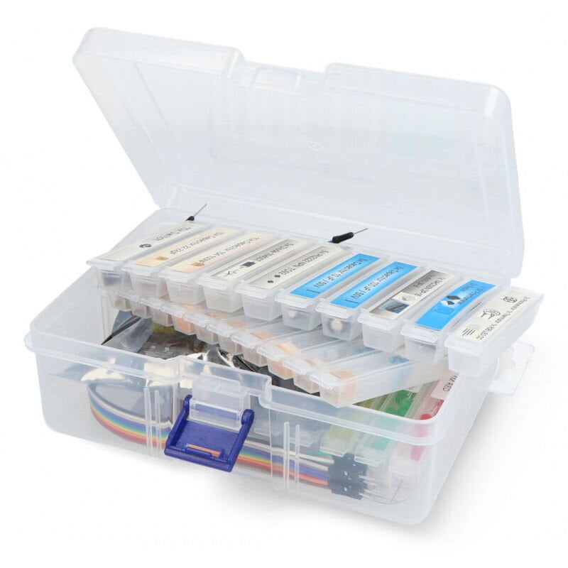 elektronikksett med 235 komponenter for Arduino og prototyping<