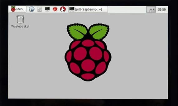 H&oslash;yoppl&oslash;selig 4,3" IPS LCD-skjerm for Raspberry Pi med 800 &times; 480 piksler