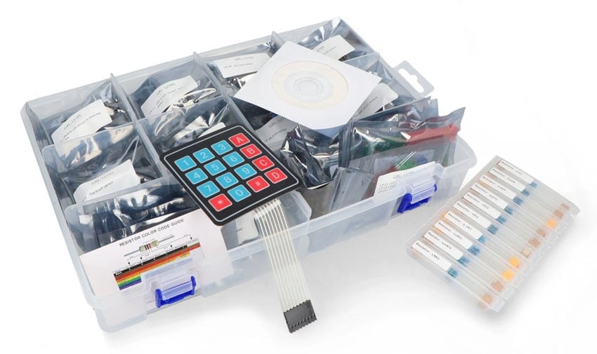 Sett med 65 ulike sensorer og komponenter &ndash; ikke bare for Arduino og Raspberry Pi.