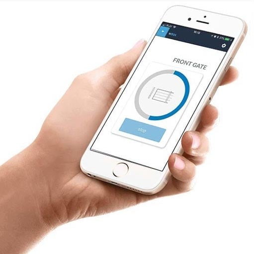 Åpne og lukk porten med mobilen