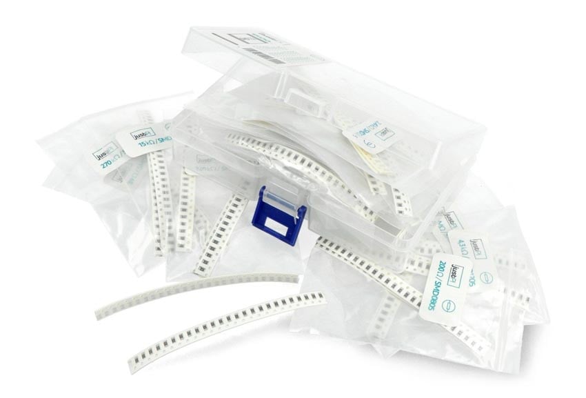 Sett med SMD-resistorer 0,25 W 0805 – 1500 stk