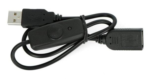 USB forlengelseskabel A-A med av/p&aring;-bryter