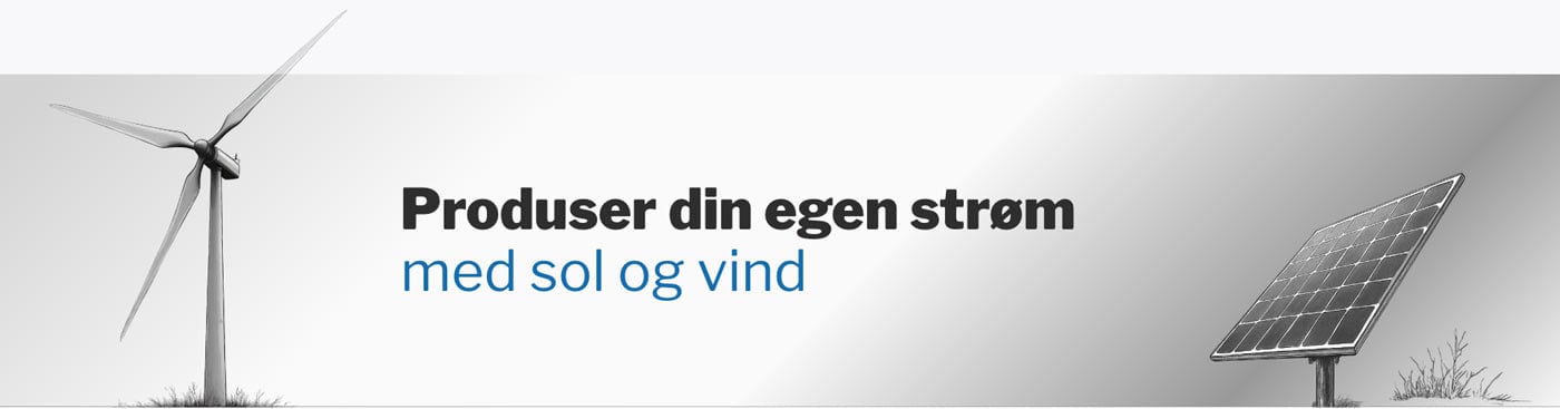Montering av vindturbiner, solcellepaneler og komplette off-grid-systemer.