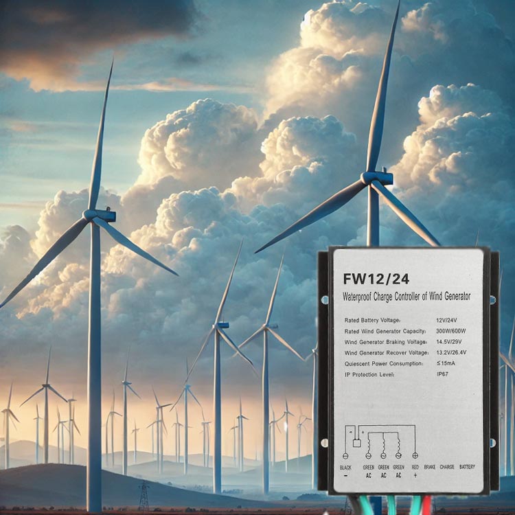 laderegulatoren er spesielt designet for vindgeneratorer med en maksimal effekt p&aring; 300W eller 600W